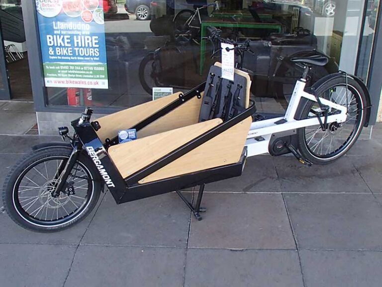 Cargo hire bike for Rent at Bike Wales