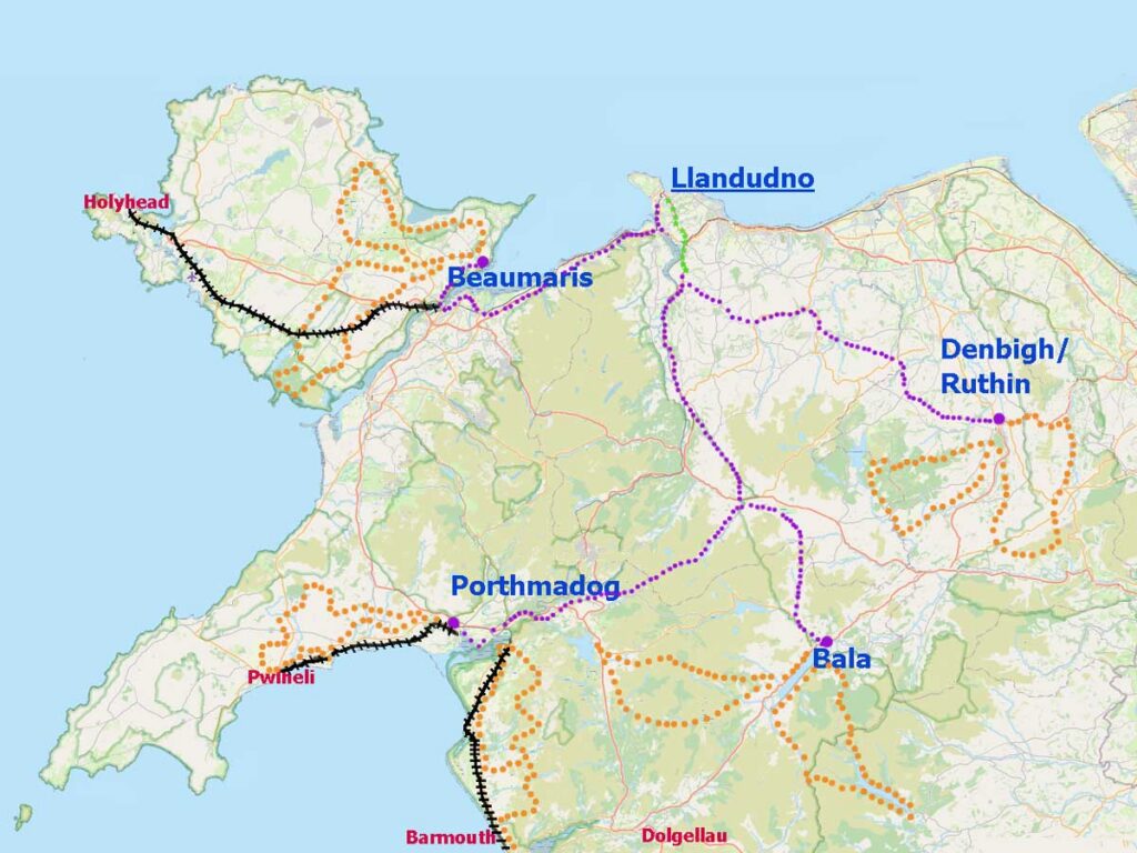 large map of Hub and ride tours